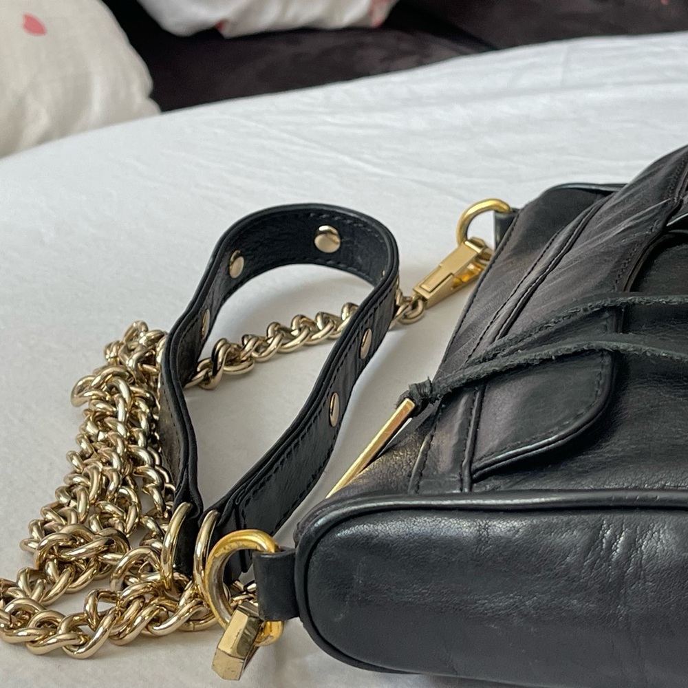 Rebecca Minkoff Mini MAC in Black with Gold - Picture 5 of 13